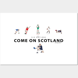 Six Nations rugby - Come on Scotland Posters and Art